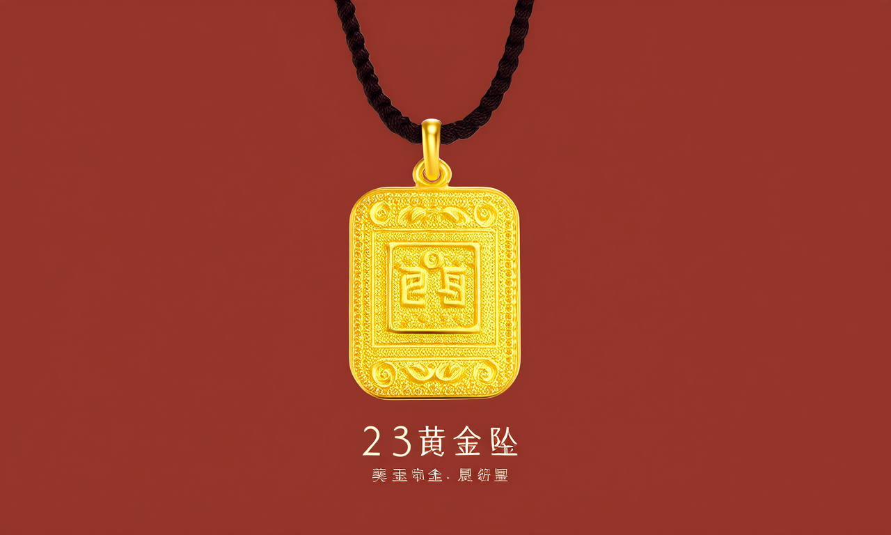 2克黄金吊坠图片